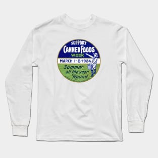 1924 Support Canned Foods Week Long Sleeve T-Shirt